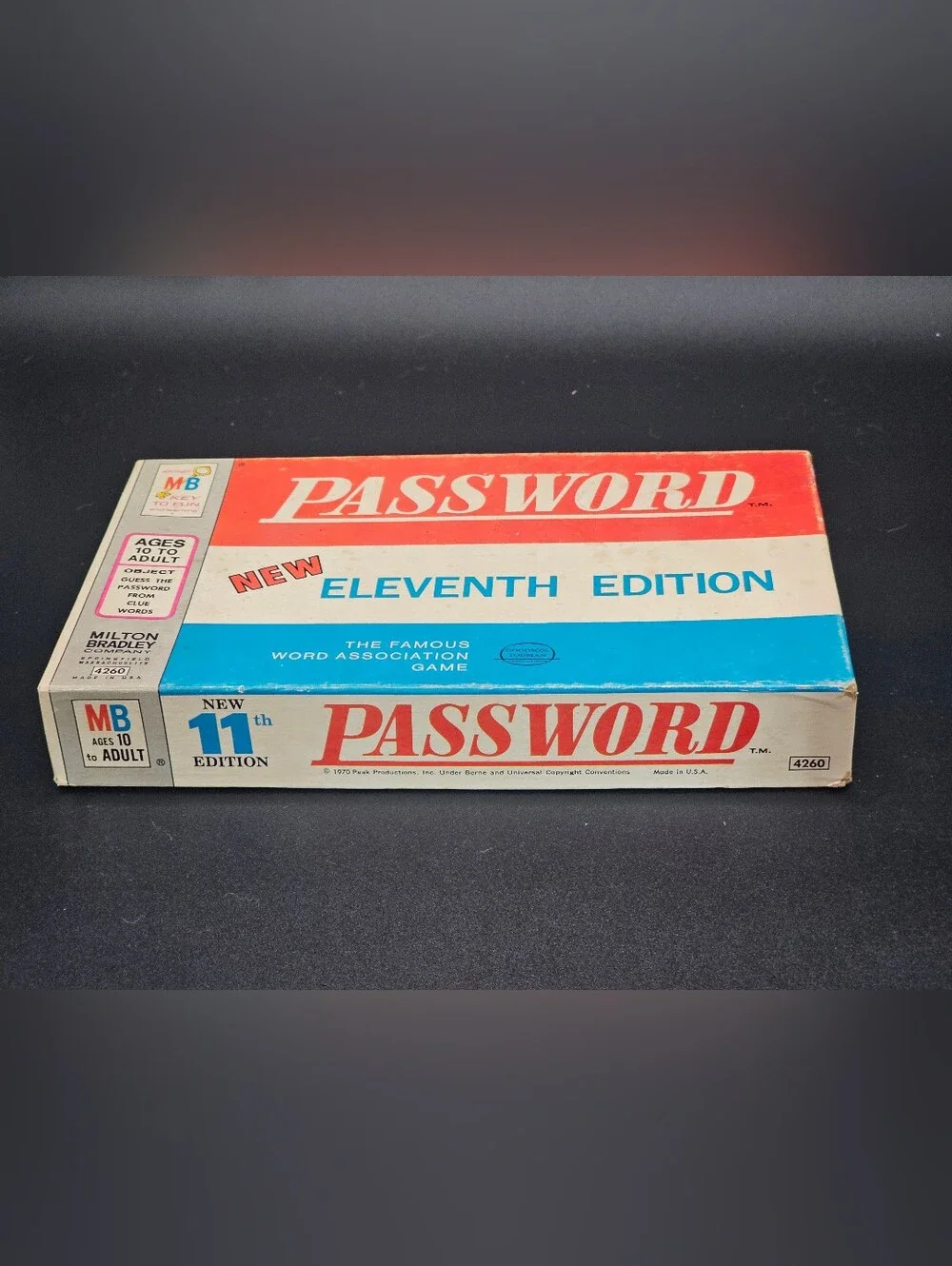 Vintage 1970 Password Board Game New Eleventh Edition Milton Bradley